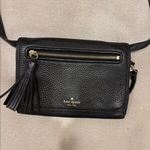 Kate Spade soft black crossbody